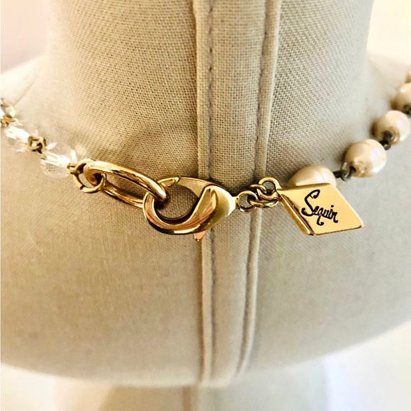 🔥Beautiful Pearl Statement Crystal Necklace - Picture 16 of 17